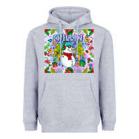 Heather Grey Chillin Snow Heavyweight Hoodie - CowhideDigitalArt