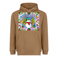 Toasted Coconut Chillin Snow Heavyweight Hoodie - CowhideDigitalArt