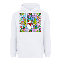 White Chillin Snow Heavyweight Hoodie - CowhideDigitalArt