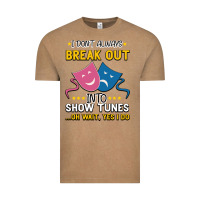 Vintage Coffee My Brain is 95% Show Tunes. Funny Theatre Gift. Vintage Tee - Bettercallsaul