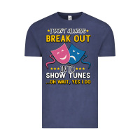 Vintage Denim My Brain is 95% Show Tunes. Funny Theatre Gift. Vintage Tee - Bettercallsaul