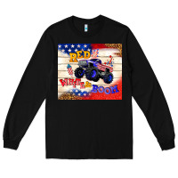 Black red white & boom Long Sleeve Tee - TumblerDesignByShophia
