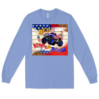 Colony Blue red white & boom Long Sleeve Tee - TumblerDesignByShophia