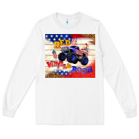 White red white & boom Long Sleeve Tee - TumblerDesignByShophia