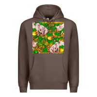 Coffee St. Patrick's Day Pig And Candy Pot Of Gold Premium Hoodie - FaDigitalArtStudio