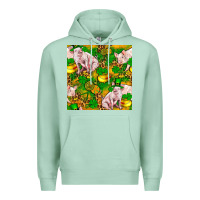 Seafoam St. Patrick's Day Pig And Candy Pot Of Gold Premium Hoodie - FaDigitalArtStudio