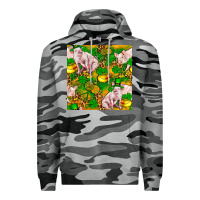 Slate Camo St. Patrick's Day Pig And Candy Pot Of Gold Premium Hoodie - FaDigitalArtStudio
