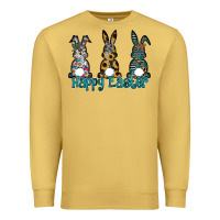 Antique Gold Happy Easter Premium Sweatshirt - CowhideDigitalArt
