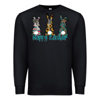 Black Happy Easter Premium Sweatshirt - CowhideDigitalArt