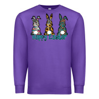 Purple Happy Easter Premium Sweatshirt - CowhideDigitalArt