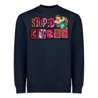 Navy stupid cupid with cupid olivia Heavyweight Sweatshirt - OliviaCreatesArt
