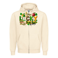 Sandshell one lucky teacher Zipper Hoodie - FaDigitalArtStudio
