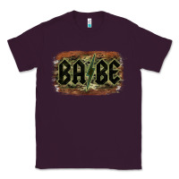 Plum Camouflage Patterned Babe Tried Classic Tee - Bettercallsaul