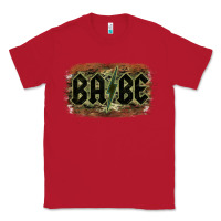 Red Camouflage Patterned Babe Tried Classic Tee - Bettercallsaul