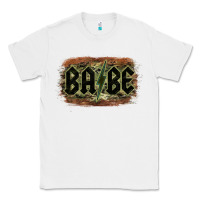 White Camouflage Patterned Babe Tried Classic Tee - Bettercallsaul