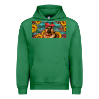 Emerald german shepherd with sunflowers license plate Urban Hoodie - Artiststas
