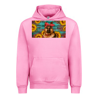 Fuchsia Pink german shepherd with sunflowers license plate Urban Hoodie - Artiststas