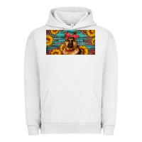 Pigment Lunar Rock german shepherd with sunflowers license plate Urban Hoodie - Artiststas