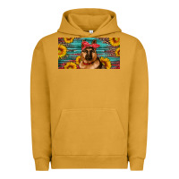 Pigment Peanut Butter german shepherd with sunflowers license plate Urban Hoodie - Artiststas