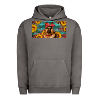 Pigment Tornado german shepherd with sunflowers license plate Urban Hoodie - Artiststas