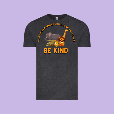 In A World Where You Can Be Anything Bee Kind Vintage Tee Designed By Bettercallsaul