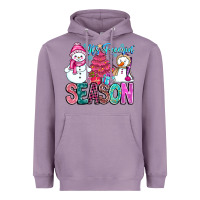 Lavender It's Freezin Season Heavyweight Hoodie - CowhideDigitalArt
