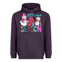 Plum It's Freezin Season Heavyweight Hoodie - CowhideDigitalArt