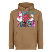 Toasted Coconut It's Freezin Season Heavyweight Hoodie - CowhideDigitalArt
