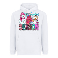 White It's Freezin Season Heavyweight Hoodie - CowhideDigitalArt