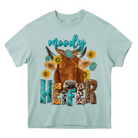 Arona moody cow Heavy Core Tee - NancyCooperArtShop