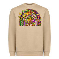 Mushroom mardi gras rainbow Heavyweight Sweatshirt - OliviaCreatesArt