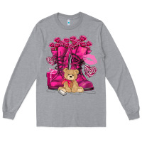 Heather Grey Army boots Valentine's Day Long Sleeve Tee - HowdyJamesFarm