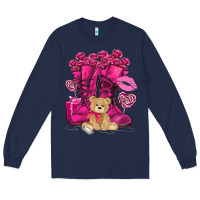 Navy Army boots Valentine's Day Long Sleeve Tee - HowdyJamesFarm