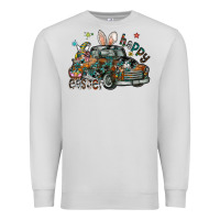 Dove Grey Happy Easter Premium Sweatshirt - CowhideDigitalArt