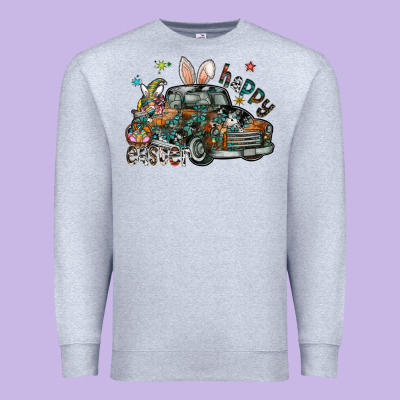 Happy Easter Premium Sweatshirt Designed By Cowhidedigitalart