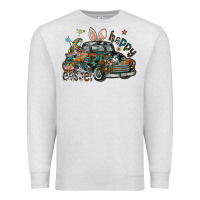 Oatmeal Heather Happy Easter Premium Sweatshirt - CowhideDigitalArt