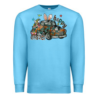 Ocean Blue Happy Easter Premium Sweatshirt - CowhideDigitalArt