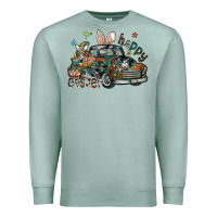 Seafoam Happy Easter Premium Sweatshirt - CowhideDigitalArt