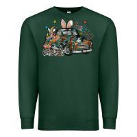 Sports Green Happy Easter Premium Sweatshirt - CowhideDigitalArt