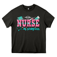 Asphalt nurse in progress Heavy Core Tee - NancyCooperArtShop