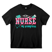 Black nurse in progress Heavy Core Tee - NancyCooperArtShop