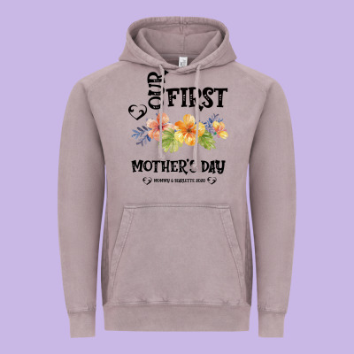 Our Fırst Mother's Day Mommy & Scarlette 2020 Vintage Hoodie Designed By Bettercallsaul