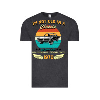 Vintage Black Vintage 50th Birthday I'm Not Old I'm A Classic Born In 1970 Vintage Tee - Bettercallsaul