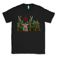 Black Western Papa Deer Hunting Classic Tee - LillyAllenDesigns