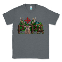 Charcoal Heather Western Papa Deer Hunting Classic Tee - LillyAllenDesigns