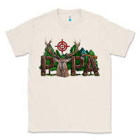 Natural Western Papa Deer Hunting Classic Tee - LillyAllenDesigns