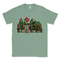Sage Western Papa Deer Hunting Classic Tee - LillyAllenDesigns