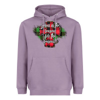 Lavender Jesus is the Reason For The Season Heavyweight Hoodie - CowhideDigitalArt