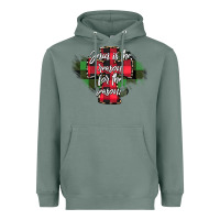 Sage Jesus is the Reason For The Season Heavyweight Hoodie - CowhideDigitalArt