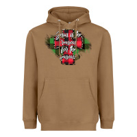 Toasted Coconut Jesus is the Reason For The Season Heavyweight Hoodie - CowhideDigitalArt